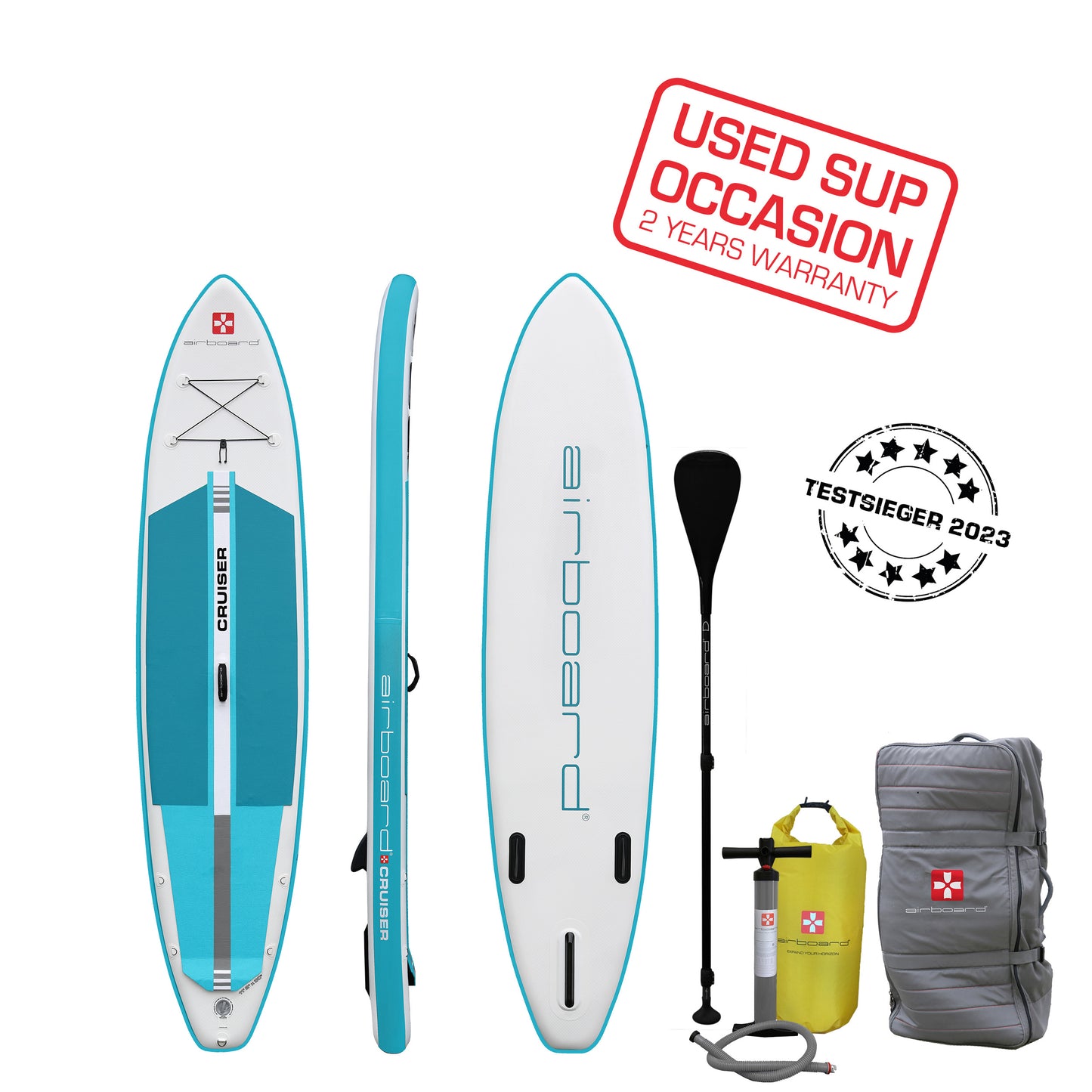 Airboard CRUISER 11'2'' Blue - Occasion, 2 Jahre Garantie