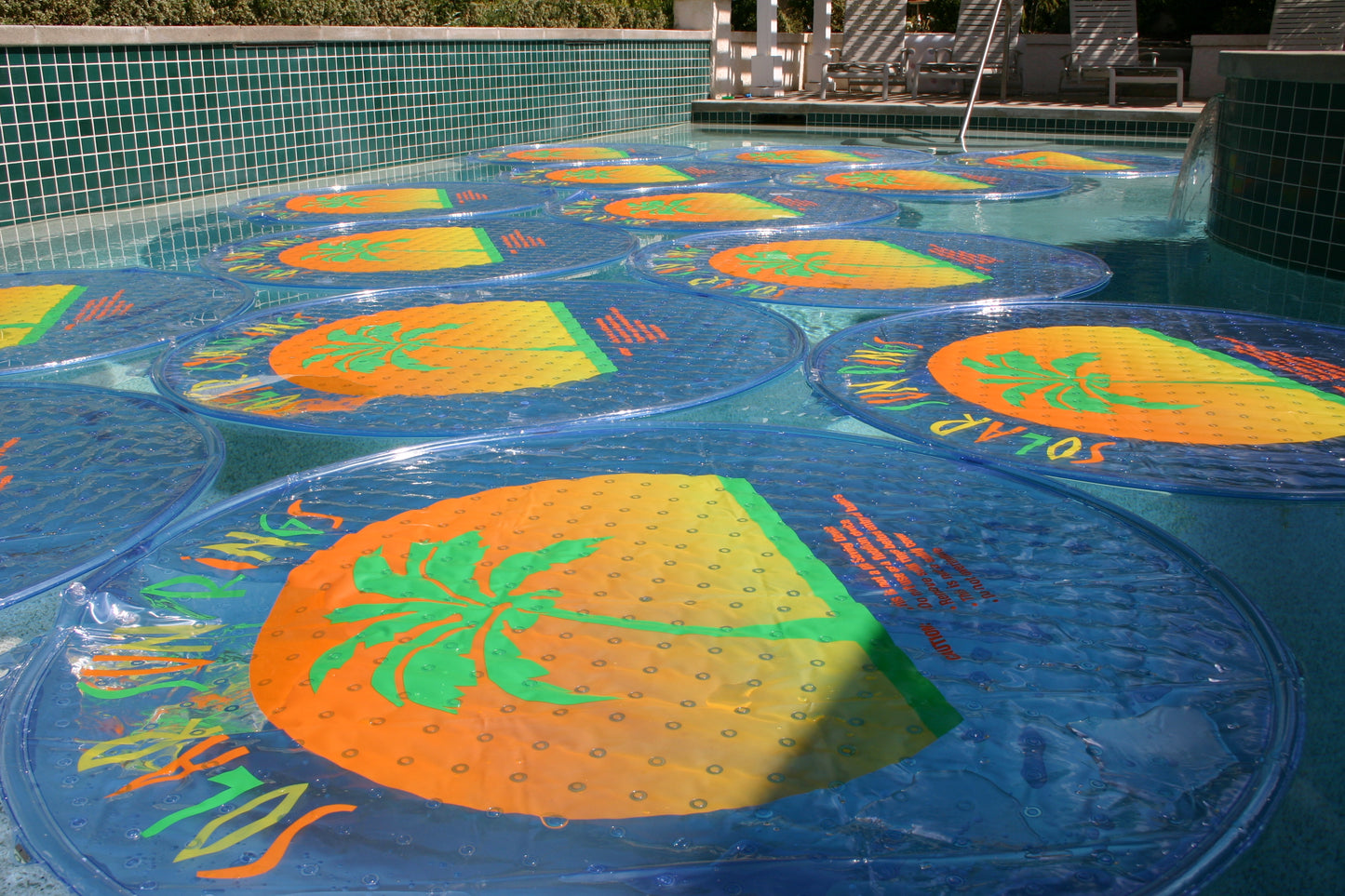 Solar Sun Square mit Sonnendruck mit Anker