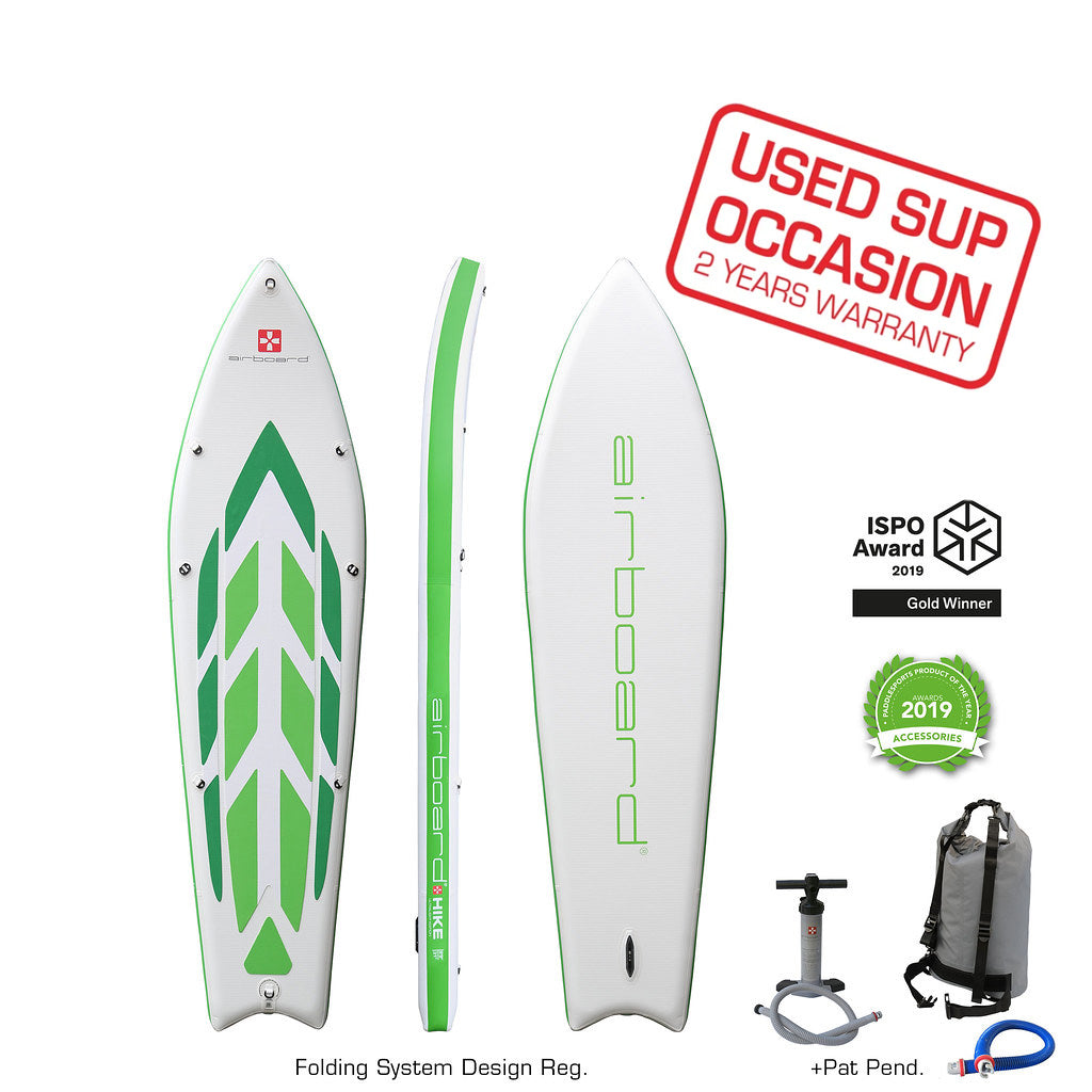 Airboard HIKE Ultralight Green 9'9'' - Occasion, 2 Jahre Garantie