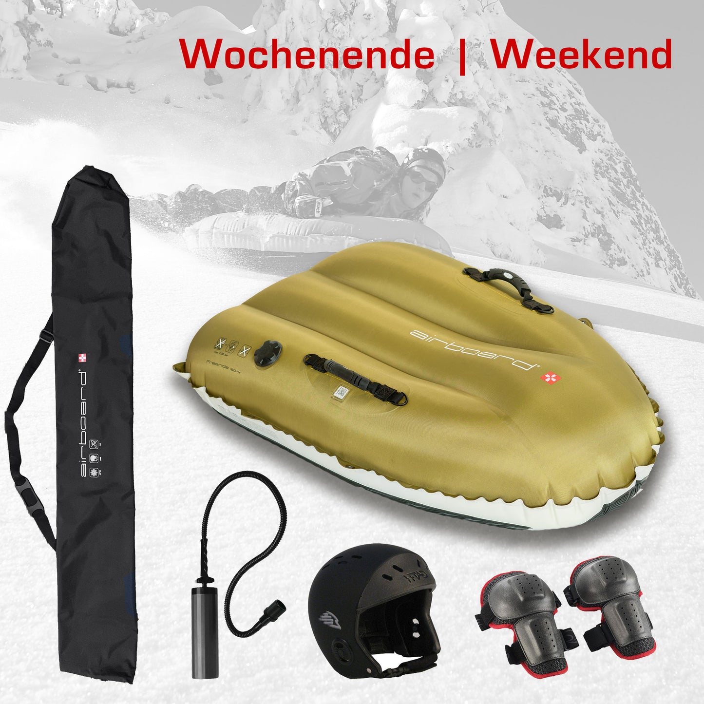 Wochenend-Miete Airboard Freeride 180-X